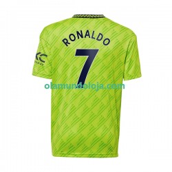 Camisola Manchester United Cristiano Ronaldo Homem Equipamento Terceiro 2022-2023 Manga Curta